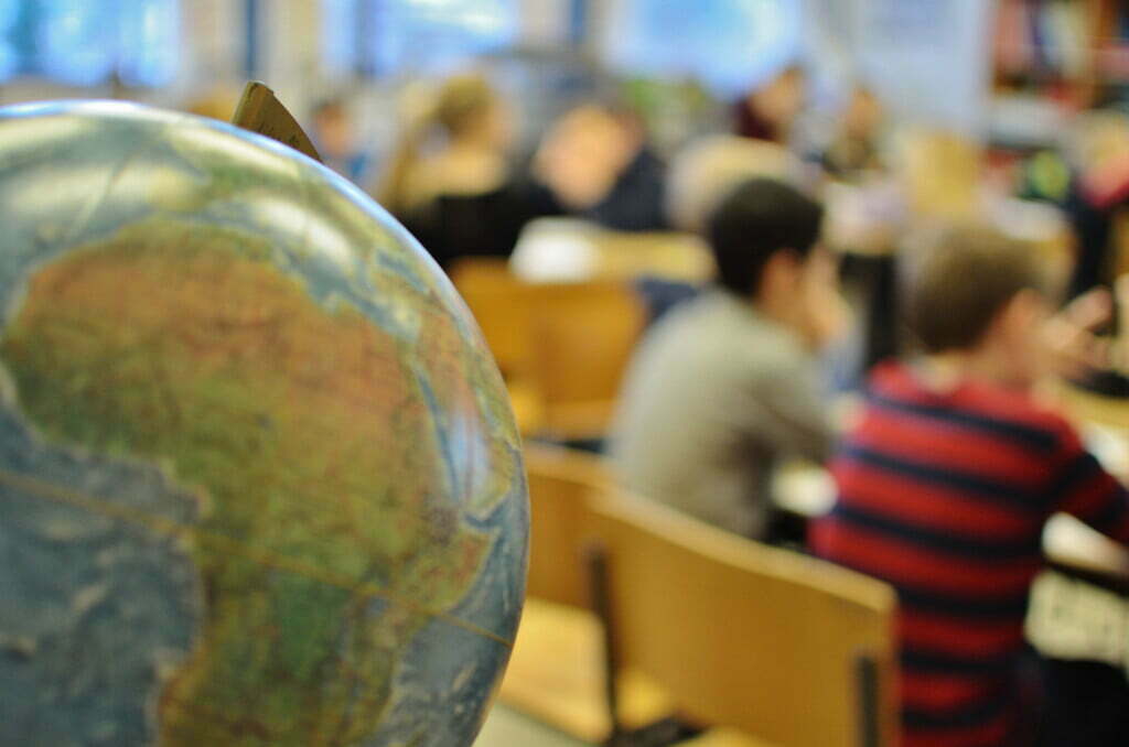 Globus i klasselokalet